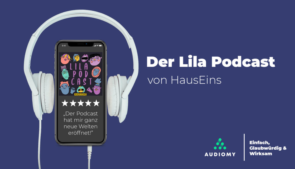 Podcast, Lila, Kopfhörer
